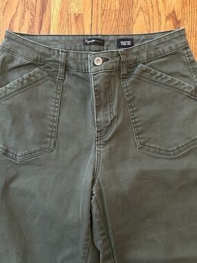 Supplies Olive Green High-Rise Wide-Leg Pants